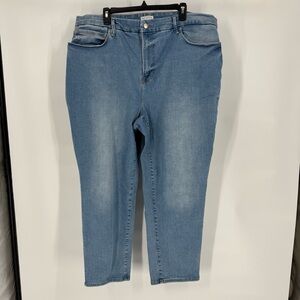 Good American High Rise Skinny Jeans Stretch Denim Cropped Ankle Womens 20 26